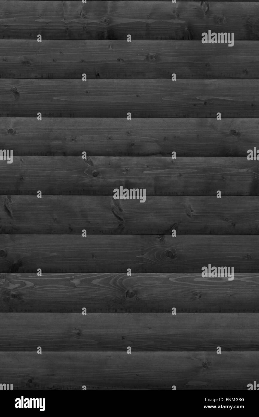 Bianco e nero parete in legno sfondo Foto Stock