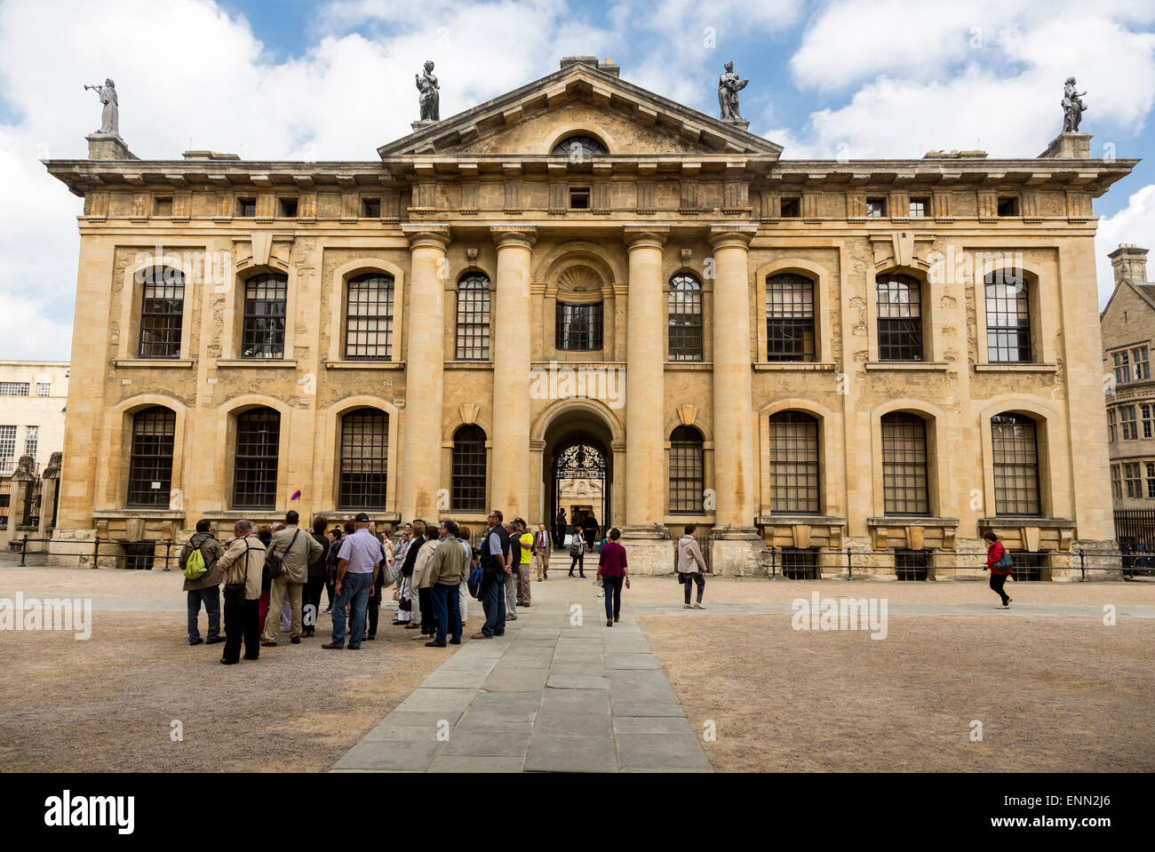 Regno Unito, Inghilterra, Oxford. Clarendon Building, inizio 18th. Secolo, Oxford University. Foto Stock