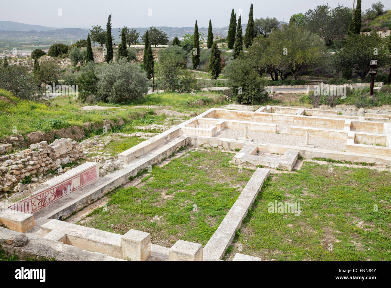 Islamico scavi archeologici, Xativa, Valencia, Spagna Foto Stock