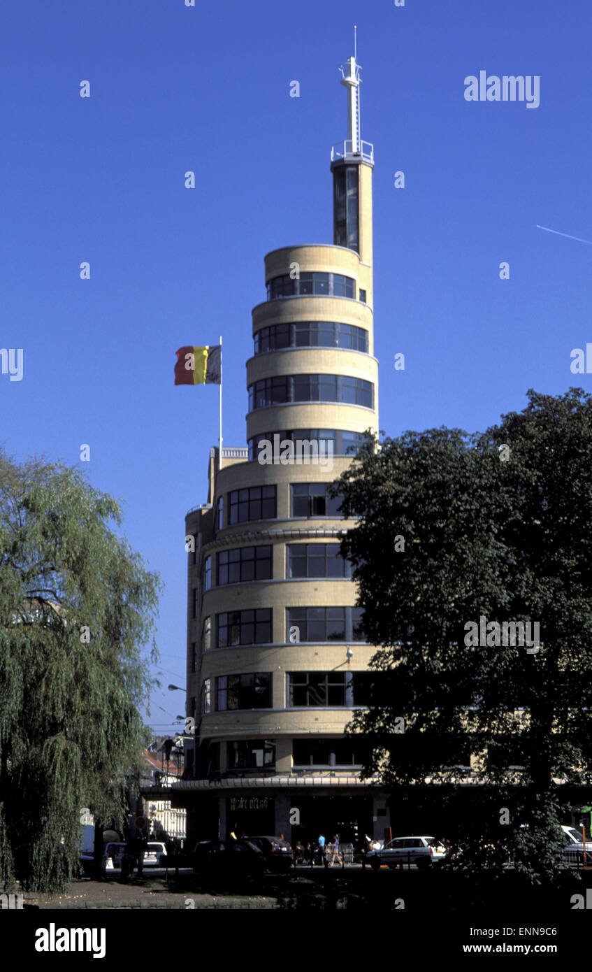 BEL, Belgio, a Bruxelles, la costruzione del belga broadcasting corporation nel distretto della città di Ixelles. BEL, Belgien, Bruess Foto Stock