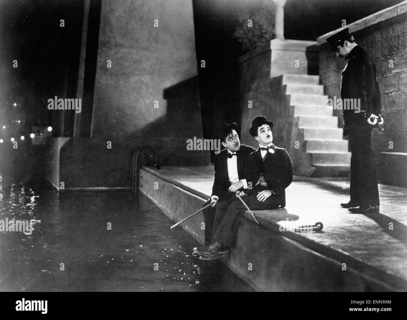 Luci della città, USA 1931, aka: Lichter der Großstadt, Regie: Charles Chaplin, Darsteller: Charles Chaplin, Harry Myers, Robert Grav Foto Stock