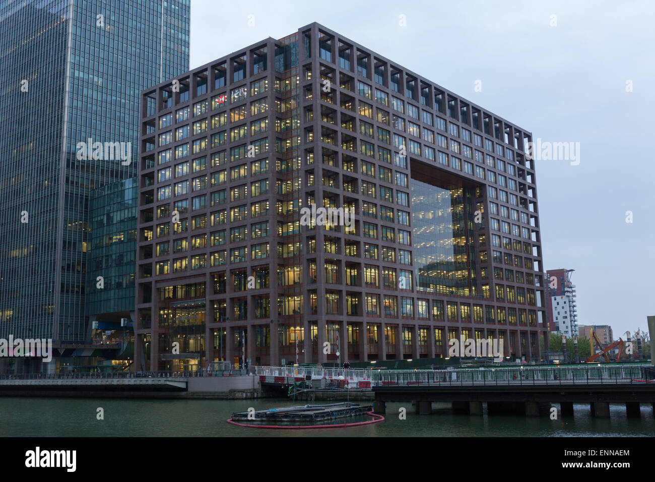 Morgan Stanley uffici presso Canary Wharf London Foto stock - Alamy