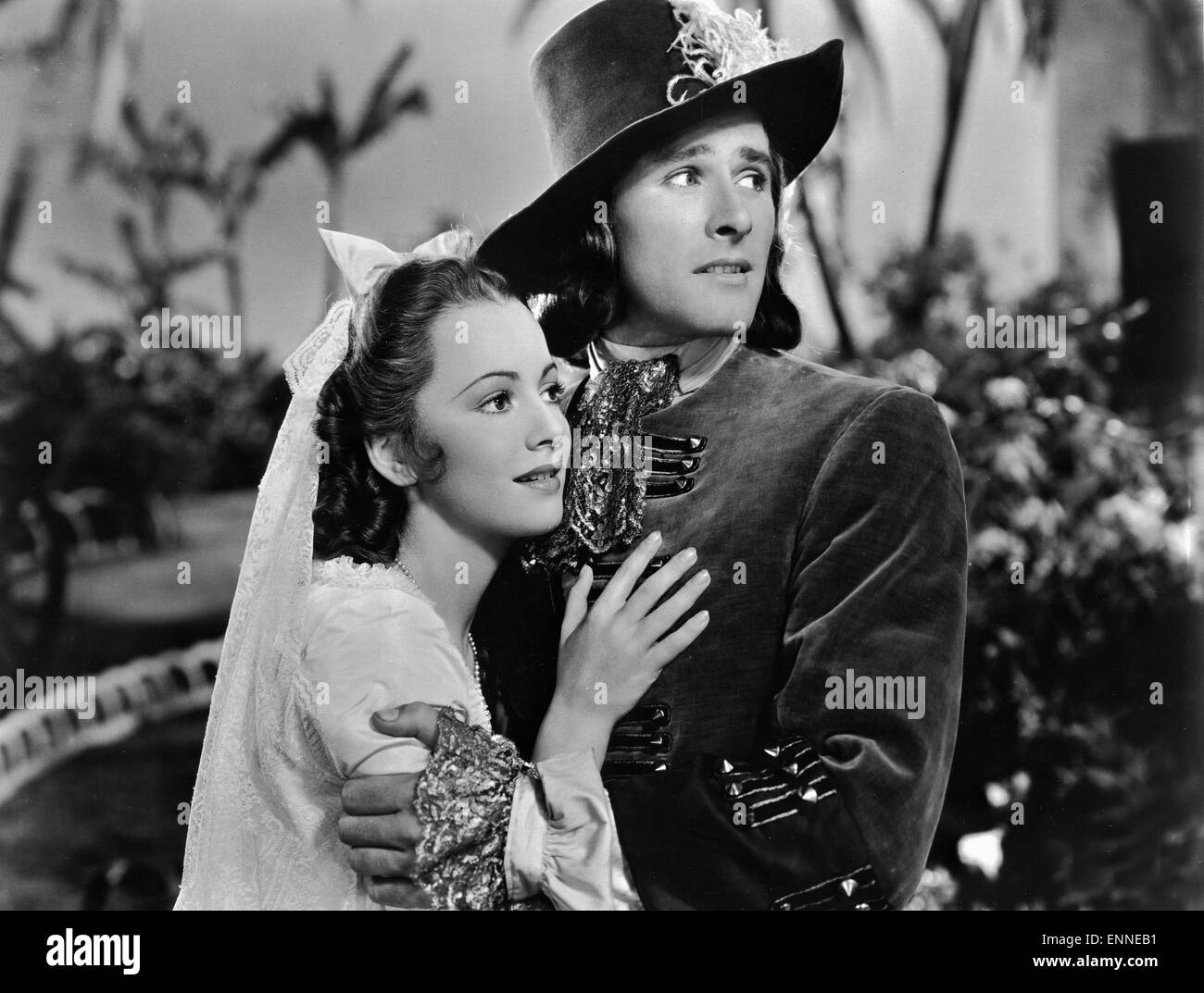 Capitano di sangue, USA 1935, aka: Unter Piratenflagge, Regie: Michael Curtiz, Darsteller: Errol Flynn, Olivia de Havilland Foto Stock