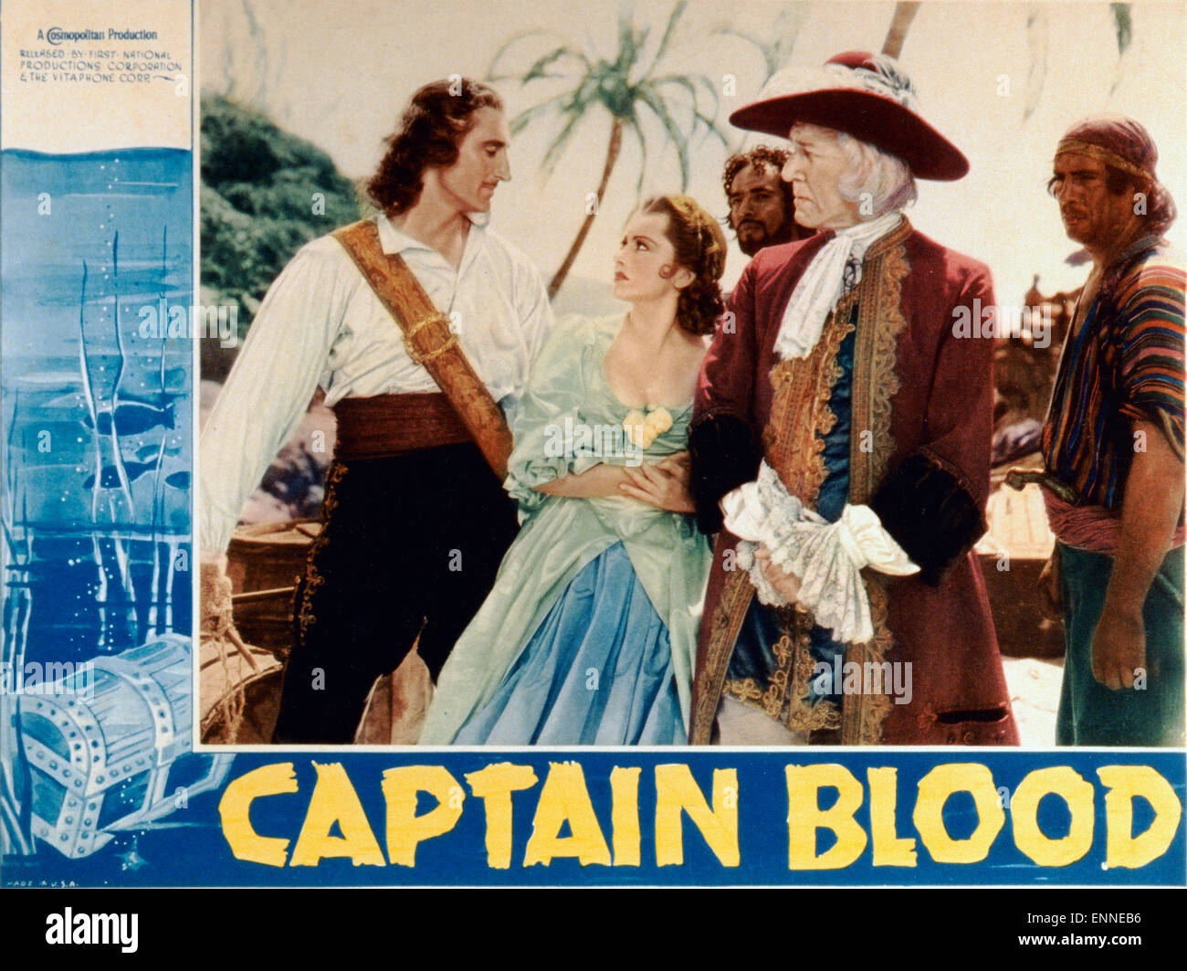 Capitano di sangue, USA 1935, aka: Unter Piratenflagge, Regie: Michael Curtiz, Darsteller: Olivia de Havilland, basilico Rathbone, Henry Foto Stock