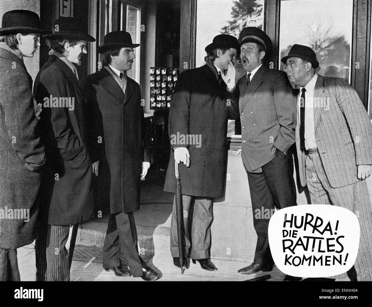 Hurra, die Rattles kommen, Deutschland 1966, Regie: Alexander Welbat, Darsteller: i sonagli, Walter Gross Foto Stock