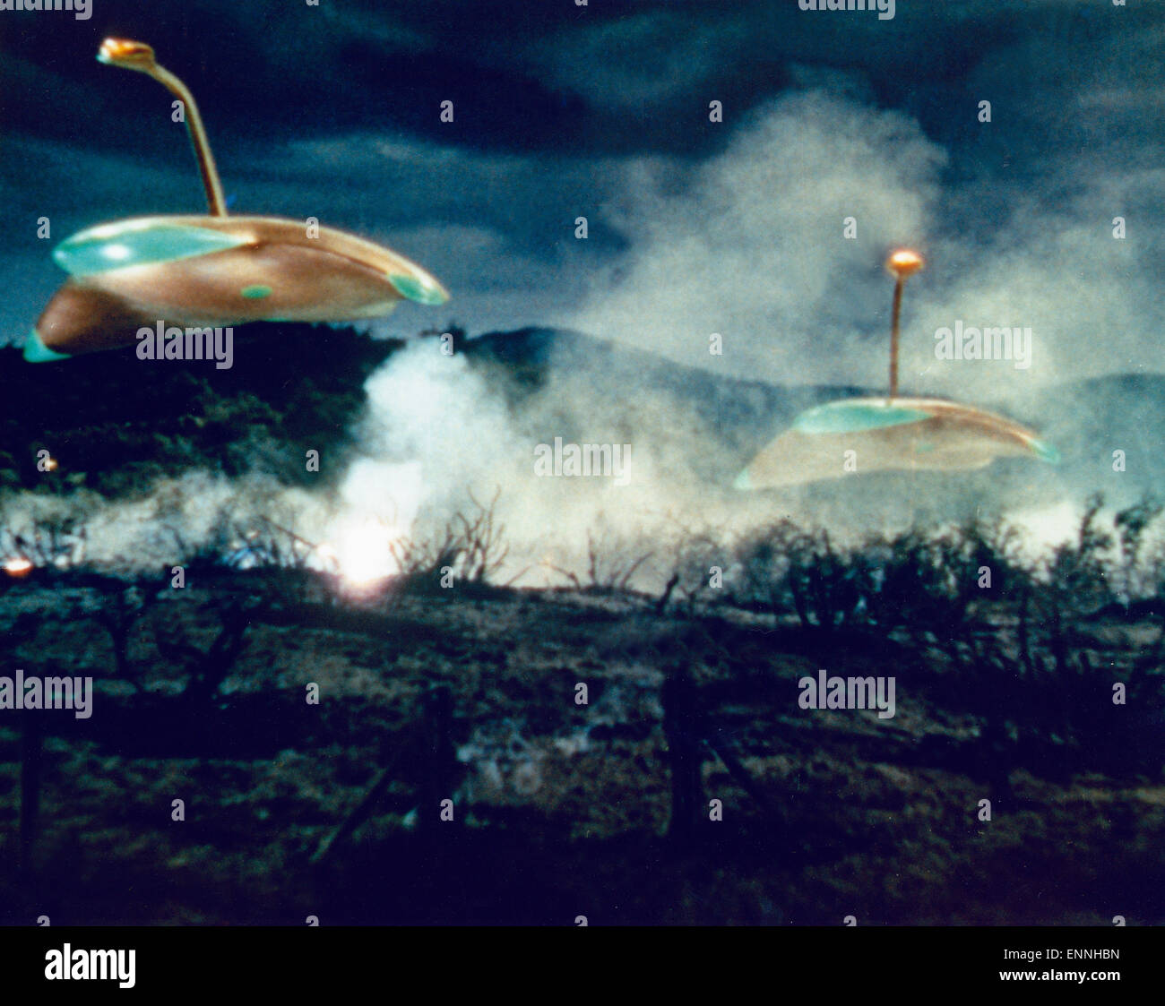 La guerra dei mondi, USA 1953, aka: Kampf der Welten, Regie: Byron Haskin, Fliegende Untertassen Foto Stock