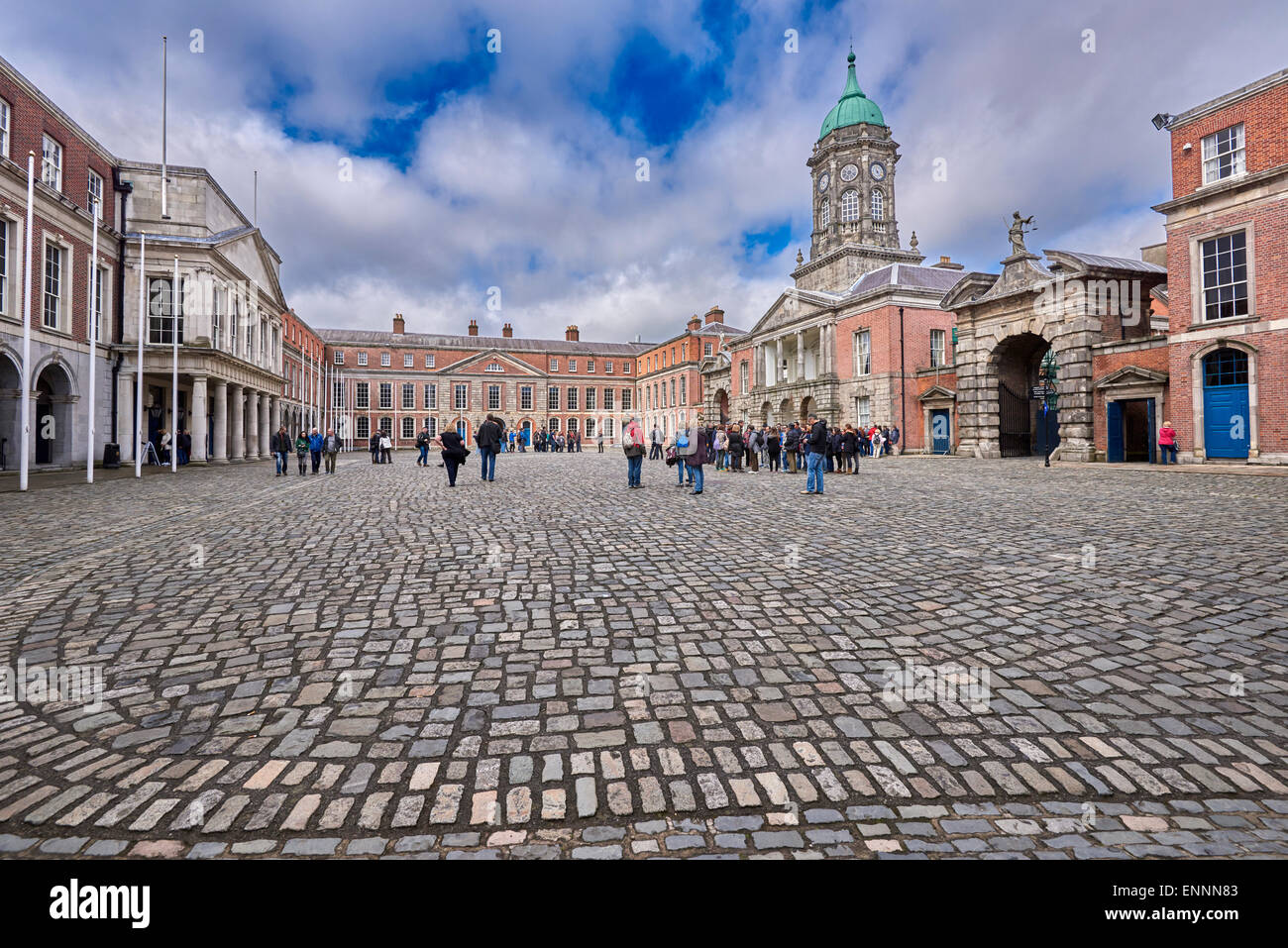 Il Castello di Dublino in Dame Street, Dublin, Irlanda Foto Stock