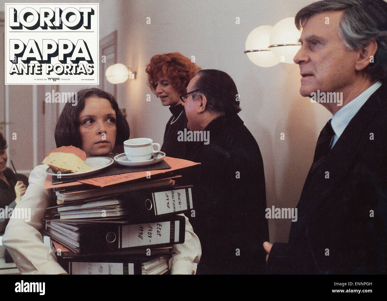 La pappa ante portas, aka: Loriots Pappa ante portas, Deutschland 1991, Regie: Vicco von Bülow, Darsteller: Vicco von Bülow (rechts Foto Stock