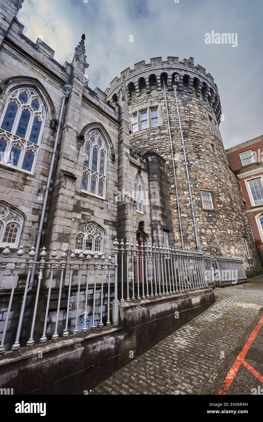 Il Castello di Dublino in Dame Street, Dublin, Irlanda Foto Stock