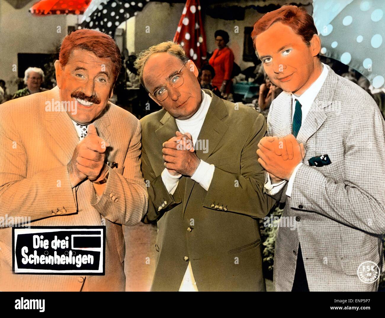 Die Drei Scheinheiligen, Deutschland 1964, Regie: Hans Schott Schöbinger, Darsteller: Walter Gross, Willy Millowitsch, Harald Ju Foto Stock