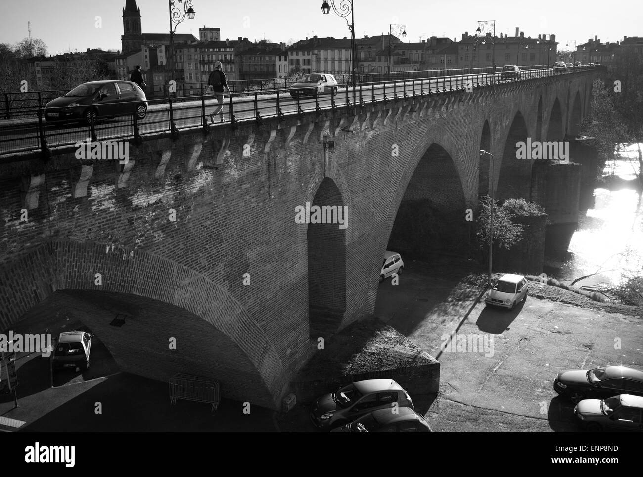 Ponte Vecchio, Montauban, Francia Foto Stock