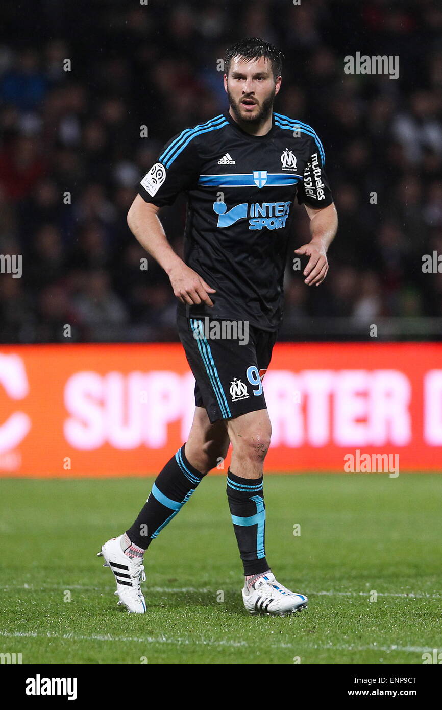 Andre Pierre GIGNAC - 01.05.2015 - Metz / Marseille - 35e journee Ligue 1.Photo : Fred Marvaux icona / Sport Foto Stock