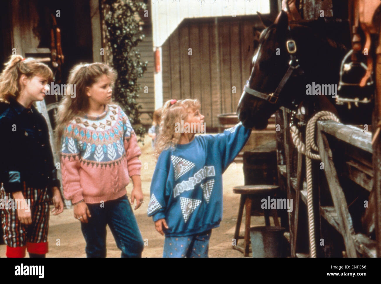 Full House, sitcom, STATI UNITI D'AMERICA 1987 - 1995, Staffel 2, episodio 4: 'D.J. molto primo cavallo', USA 1988, Darsteller: Andrea Barber, Canda Foto Stock