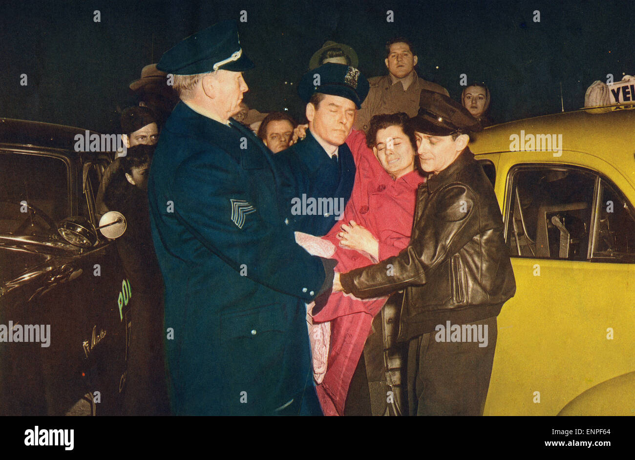 Città che non dorme mai, aka: Chicago - 12 Uhr Mitternacht, USA 1953, Regie: John H. Auer, Darsteller: Gig giovani, Chill Wills Foto Stock