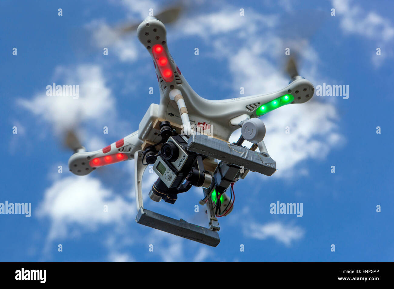 Drone sul cielo Foto Stock