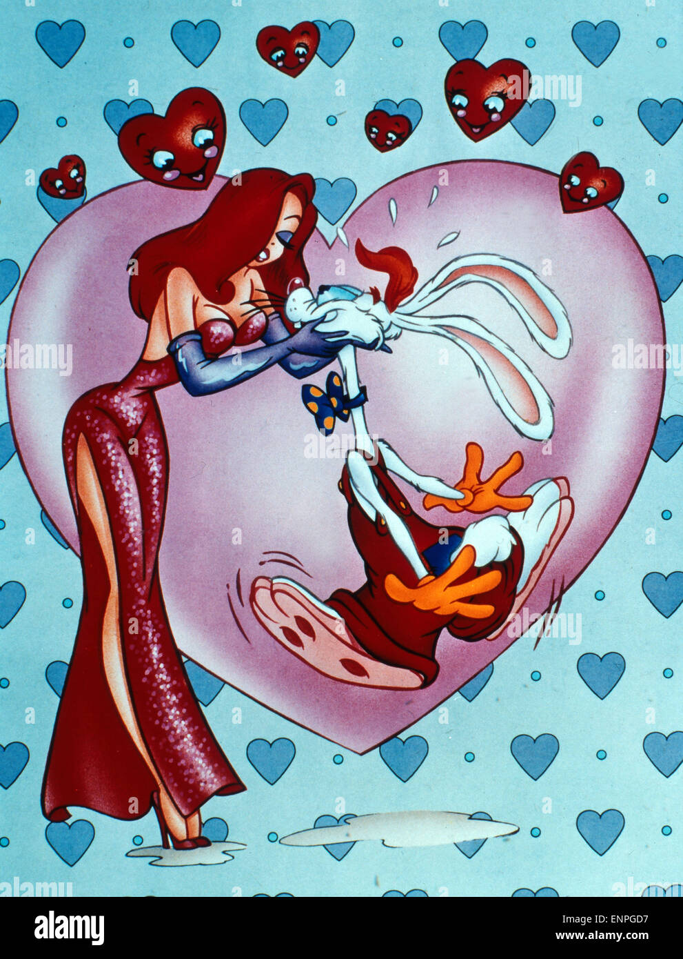 Chi ha incastrato Roger Rabbit, aka: Falsches Spiel mit Roger Rabbit, USA 1988, Regie: Robert Zemeckis, Darsteller: Jessica, Roger Rabb Foto Stock