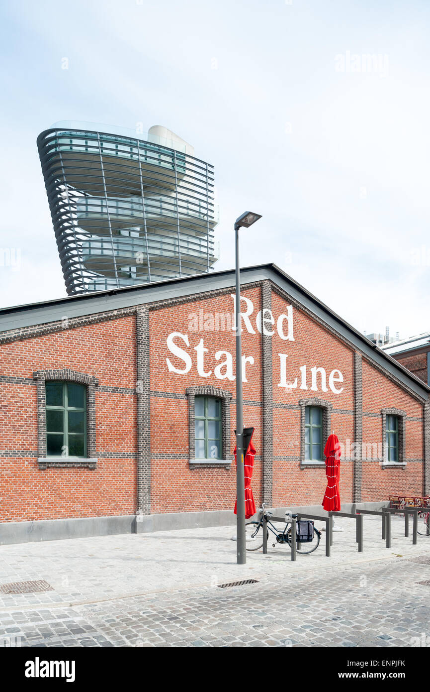 Belgio, Antwerpen - stella rossa Museo di linea Foto Stock