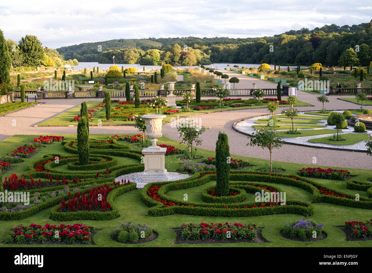 Trentham Gardens, Trentham Estate, Stoke-on-Trent, Staffordshire, Regno Unito Foto Stock