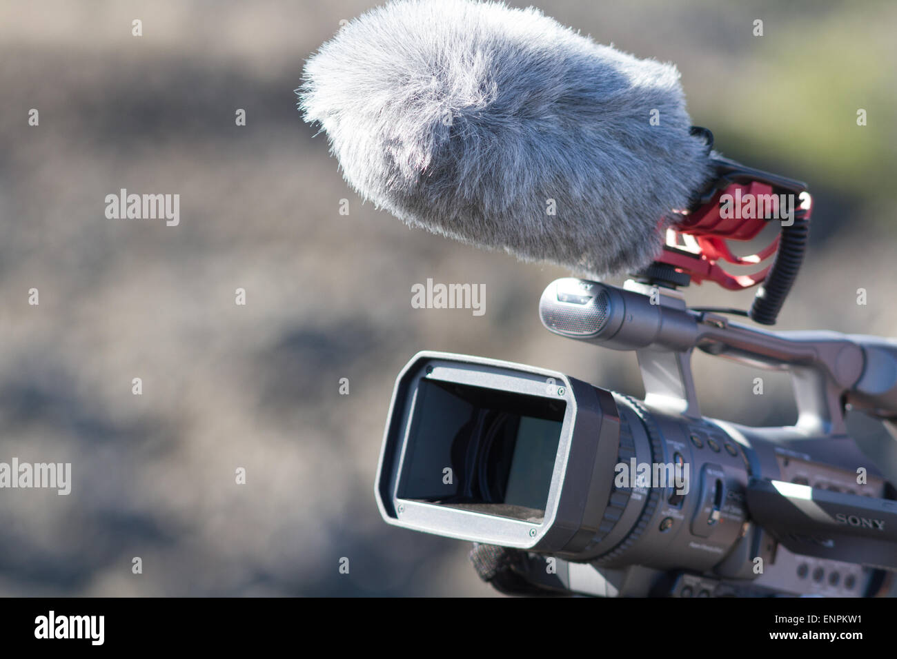 Professional video camcorder Foto Stock