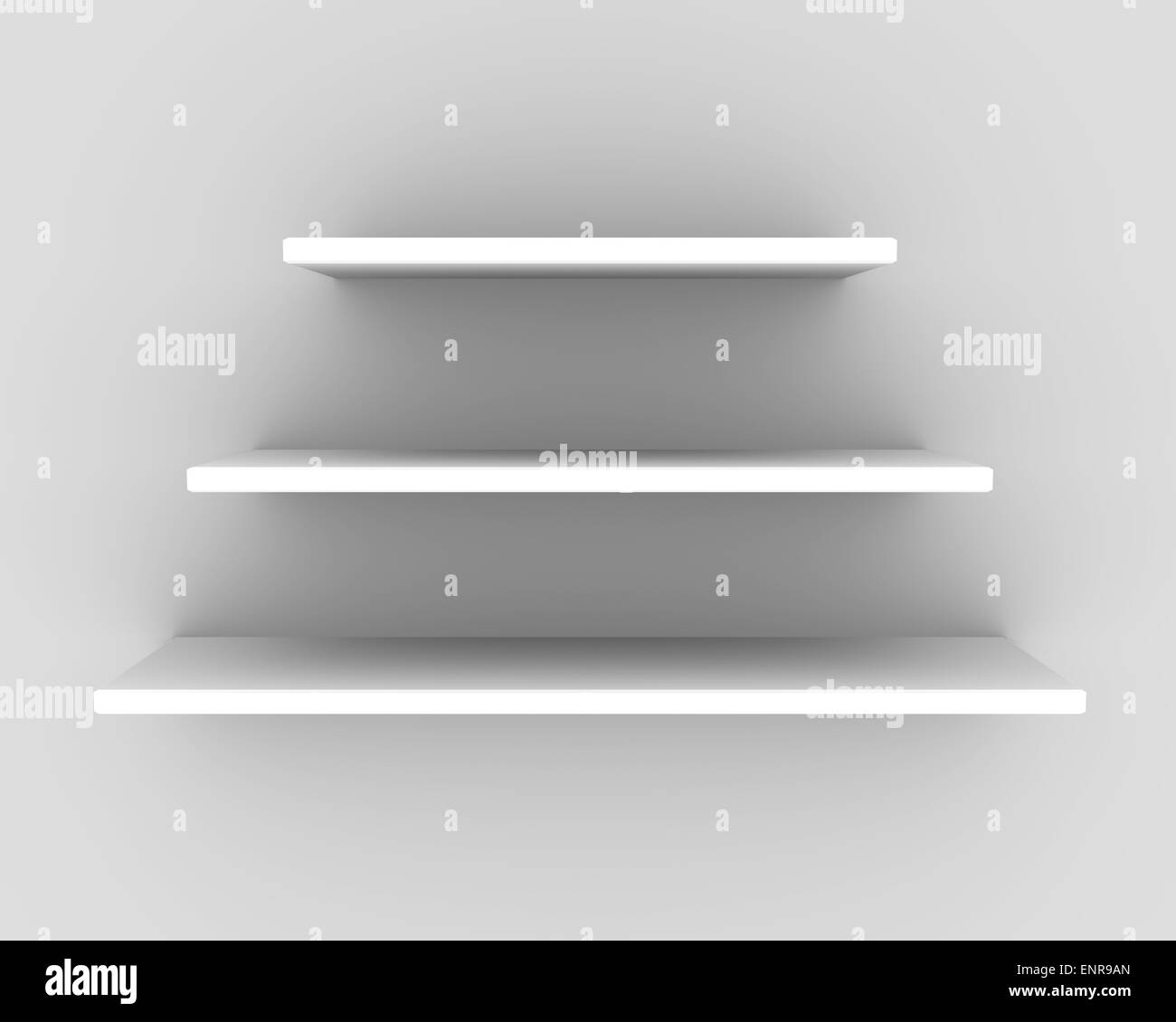 3D rendering della mensola a muro Foto Stock