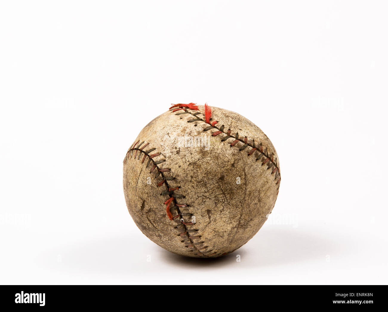 Vecchio Baseball Close-up Foto Stock
