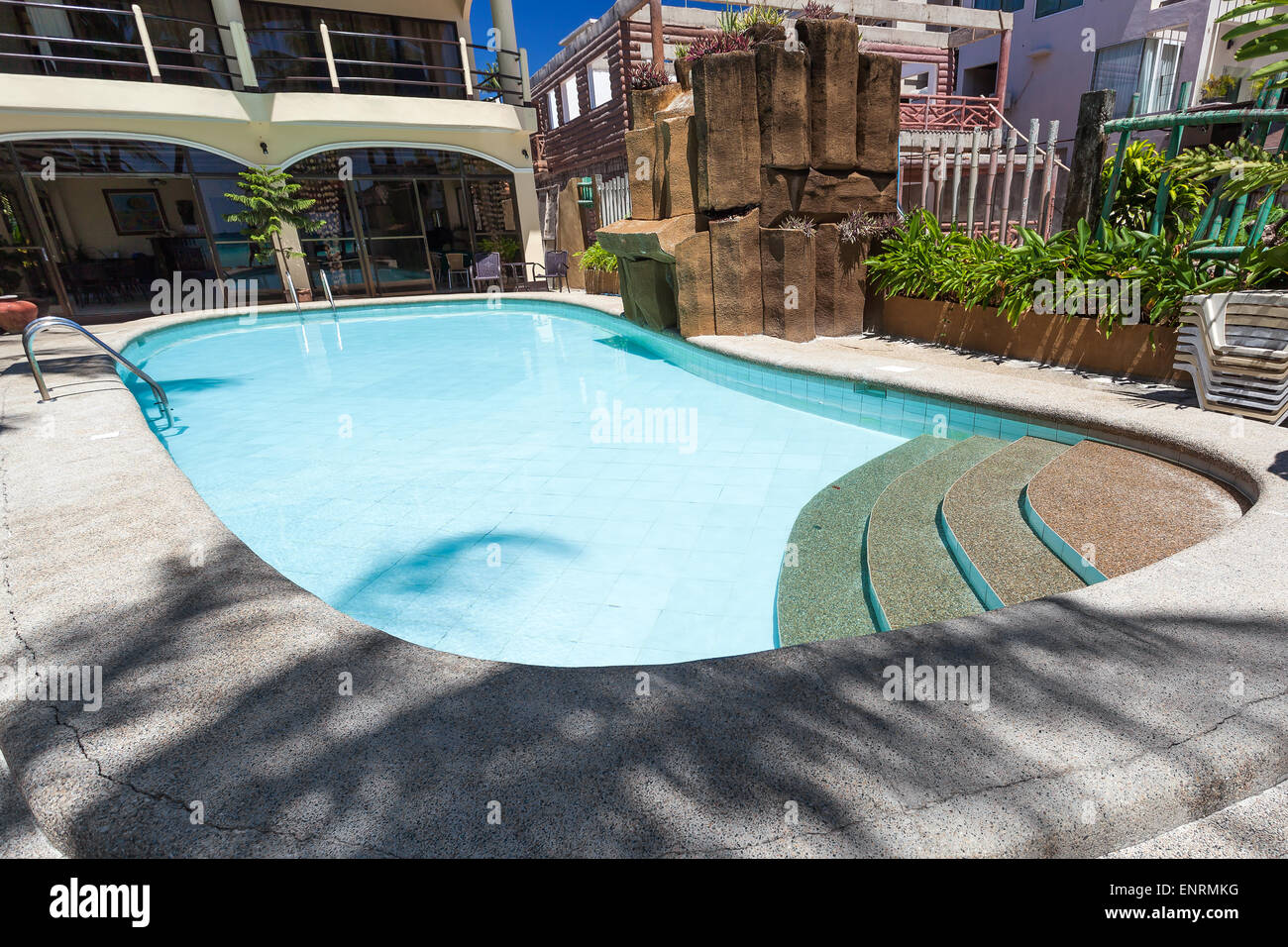 Piscina nella villa privata Foto Stock