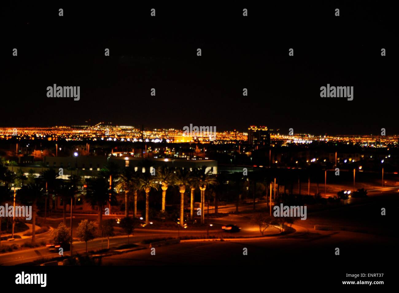 Las Vegas, notte luci sky LV, luci, notte, città, scuro Foto Stock