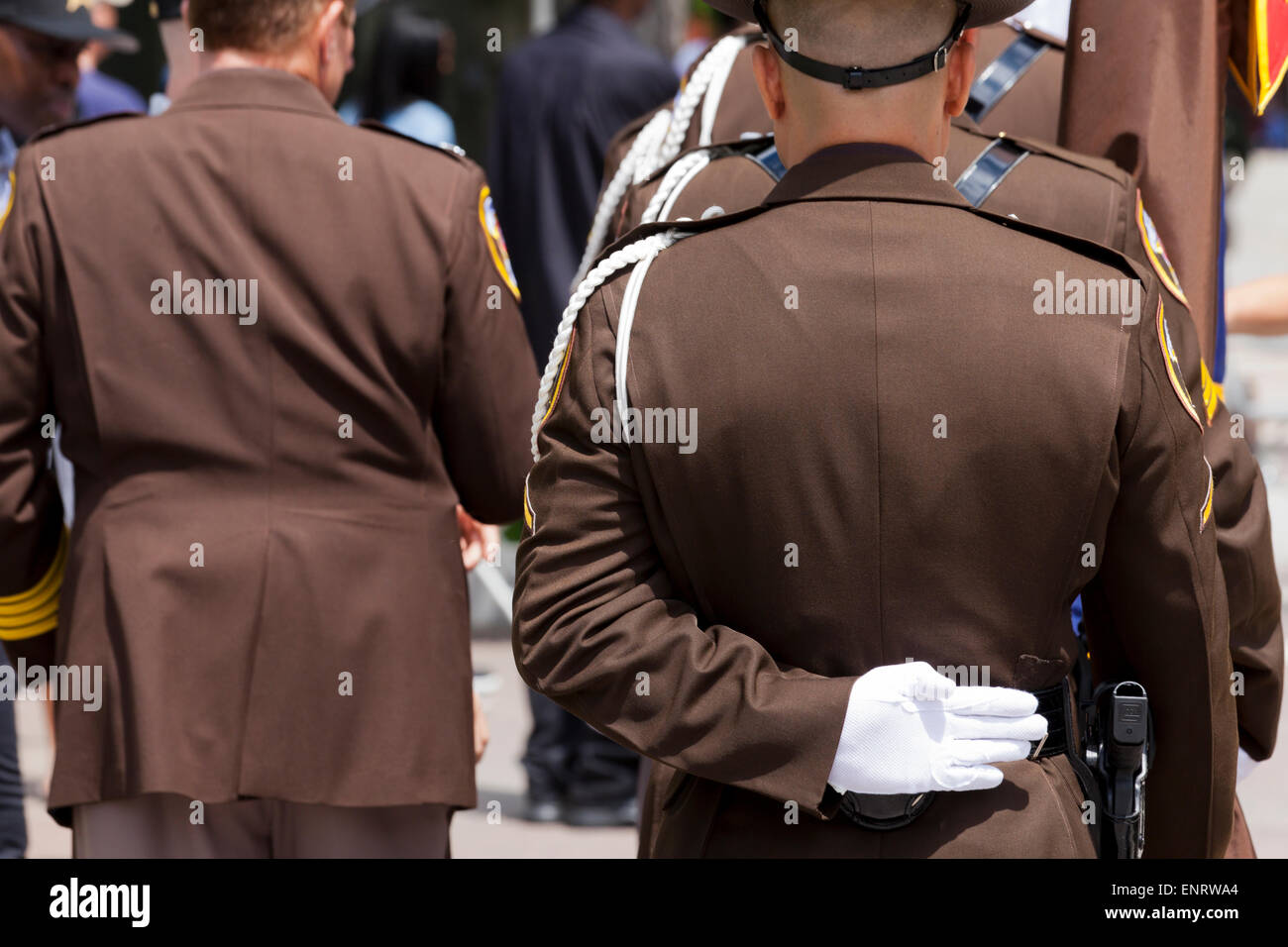 2015 la polizia nazionale settimana la Guardia d'onore la concorrenza - Washington DC, Stati Uniti d'America Foto Stock