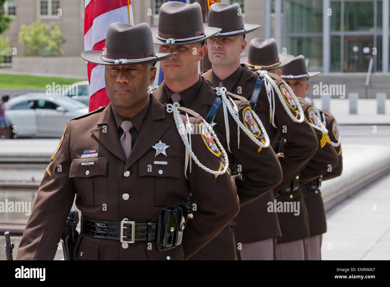 2015 la polizia nazionale settimana la Guardia d'onore la concorrenza - Washington DC, Stati Uniti d'America Foto Stock