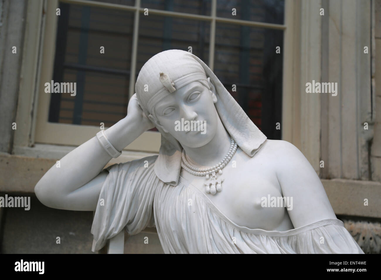 Cleopatra (69-30 a.C.). Regina d'Egitto. Statua di William Wetmore Story (American, 1819-1895). La meditazione sul suo suicidio. Foto Stock