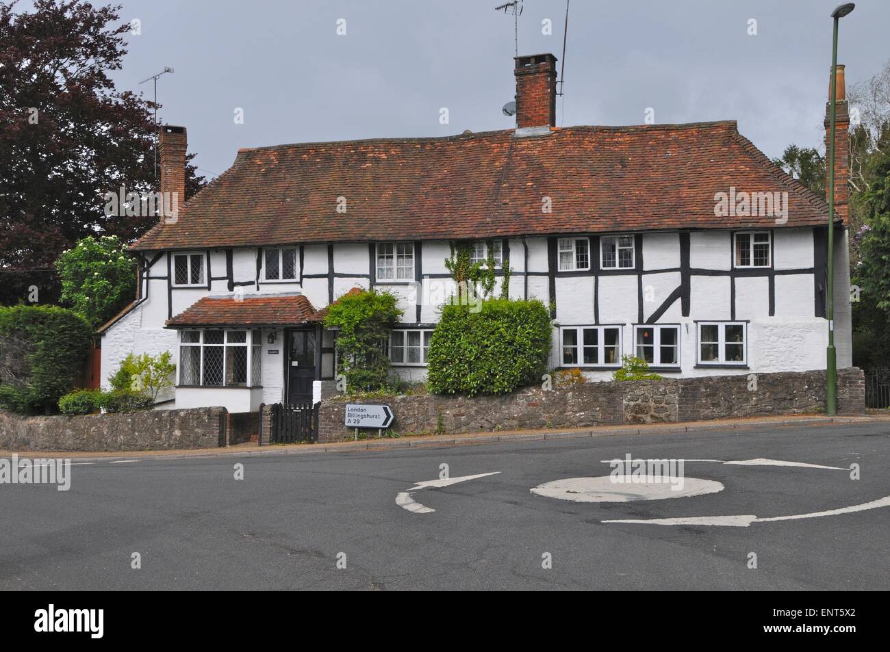 Sadlers edificio Tudor Pulborough Sussex Foto Stock