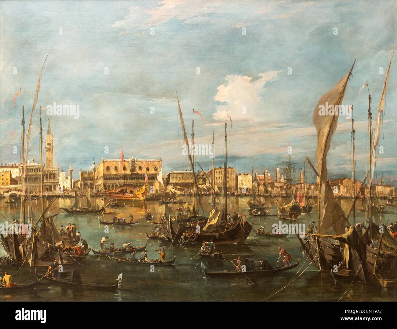 La Bucentaure a San Nicolò al Lido 21/06/2013 - XVIII secolo collezione Foto Stock