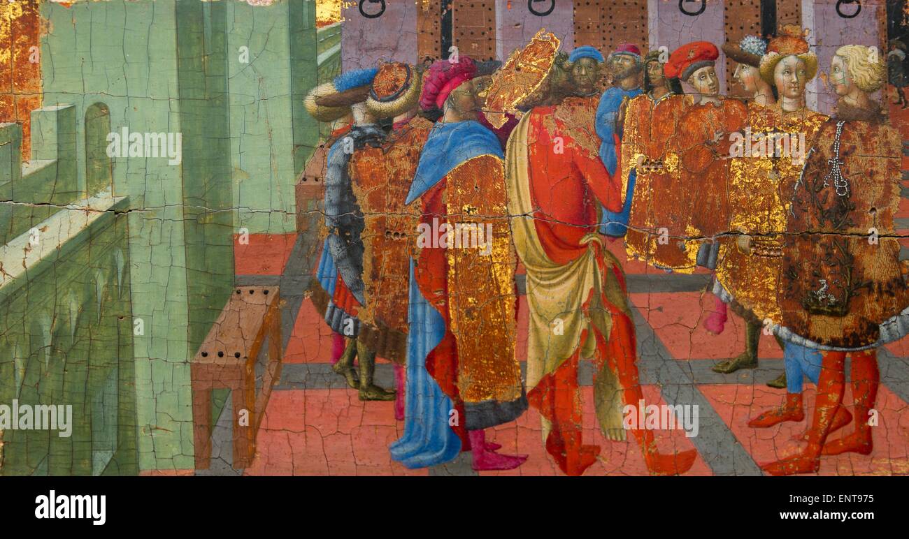 La predicazione di San Bartolomeo con pittura a olio, aspen 26/09/2013 - Collezione di antichità Foto Stock