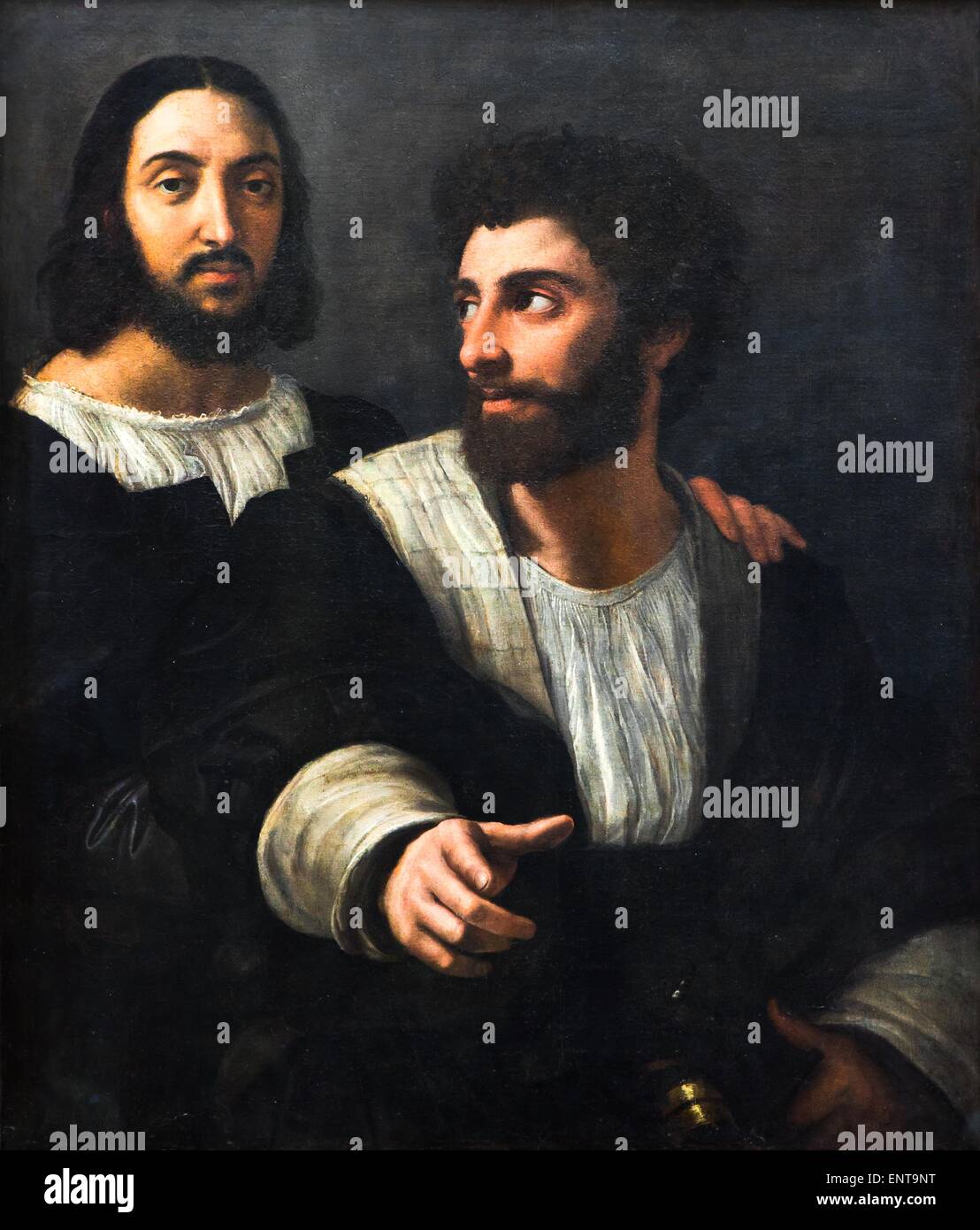Auto-ritratto di Raffaello con un amico 26/09/2013 - XVI secolo raccolta Foto Stock