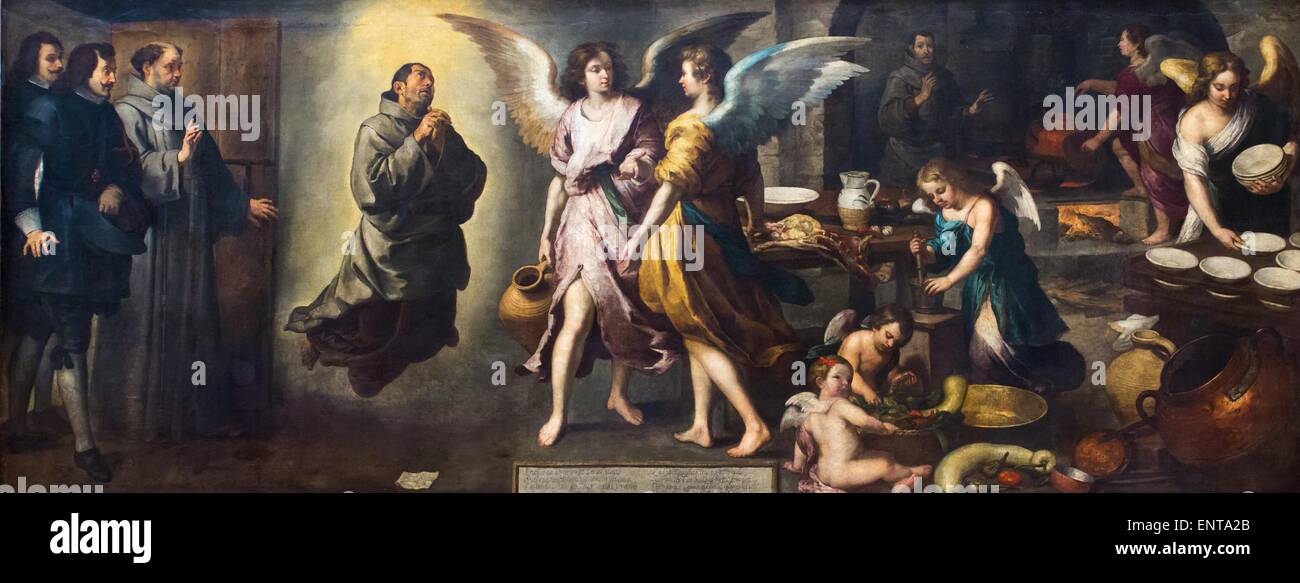 Il cuoco di angeli 02/10/2013 - XVII secolo raccolta Foto Stock