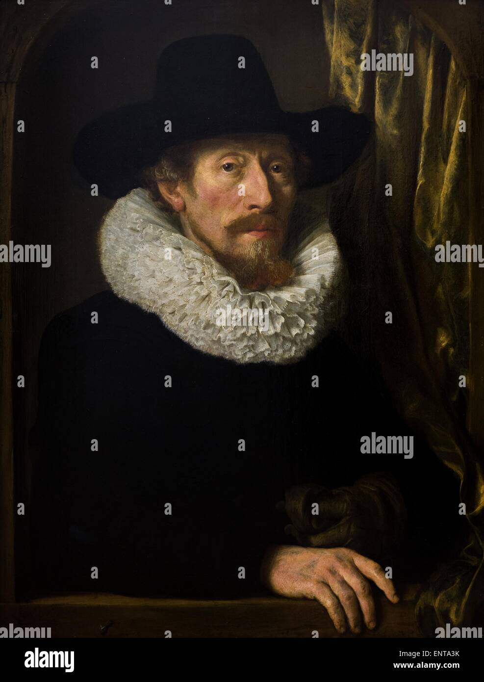 Ritratto di Jean Pietersz Van den Eeckhout, padre dell'artista Olio su legno 23/08/2013 - XVII secolo raccolta Foto Stock