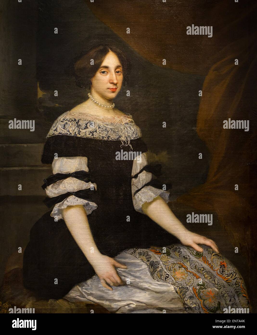 Ritratto di Isabeau de Bonsy, marchesa di Castries Olio su tela 25/10/2013 - XVII secolo raccolta Foto Stock