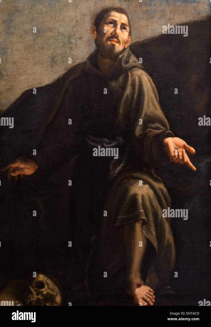 ActiveMuseum 0005965.jpg / St Francois pregando e riceve le stimmate (secondo) UrbanoFoss 05/12/2013 - / xvii secolo Collezione / Museo attivo Foto Stock