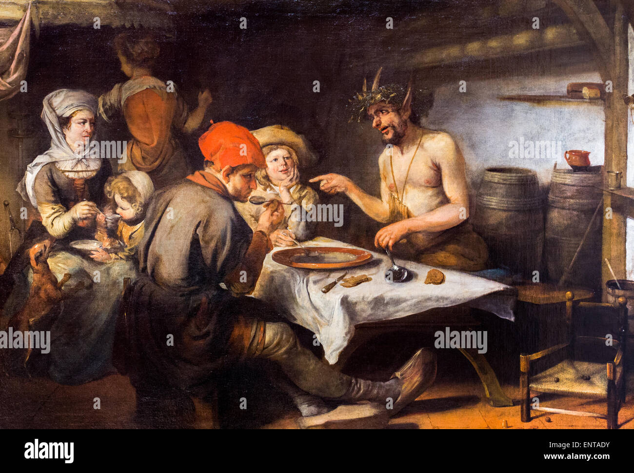 ActiveMuseum 0006073.jpg / Il Satiro in i contadini's house 04/12/2013 - / xvii secolo Collezione / Museo attivo Foto Stock