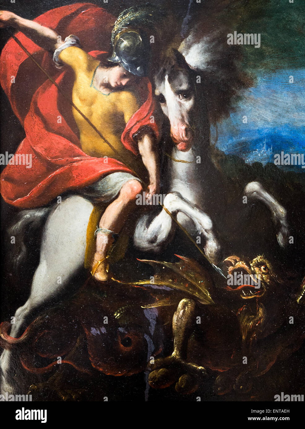 ActiveMuseum 0006081.jpg / St. Georges Fighting the Dragon 04/12/2013 - / xvii secolo Collezione / Museo attivo Foto Stock