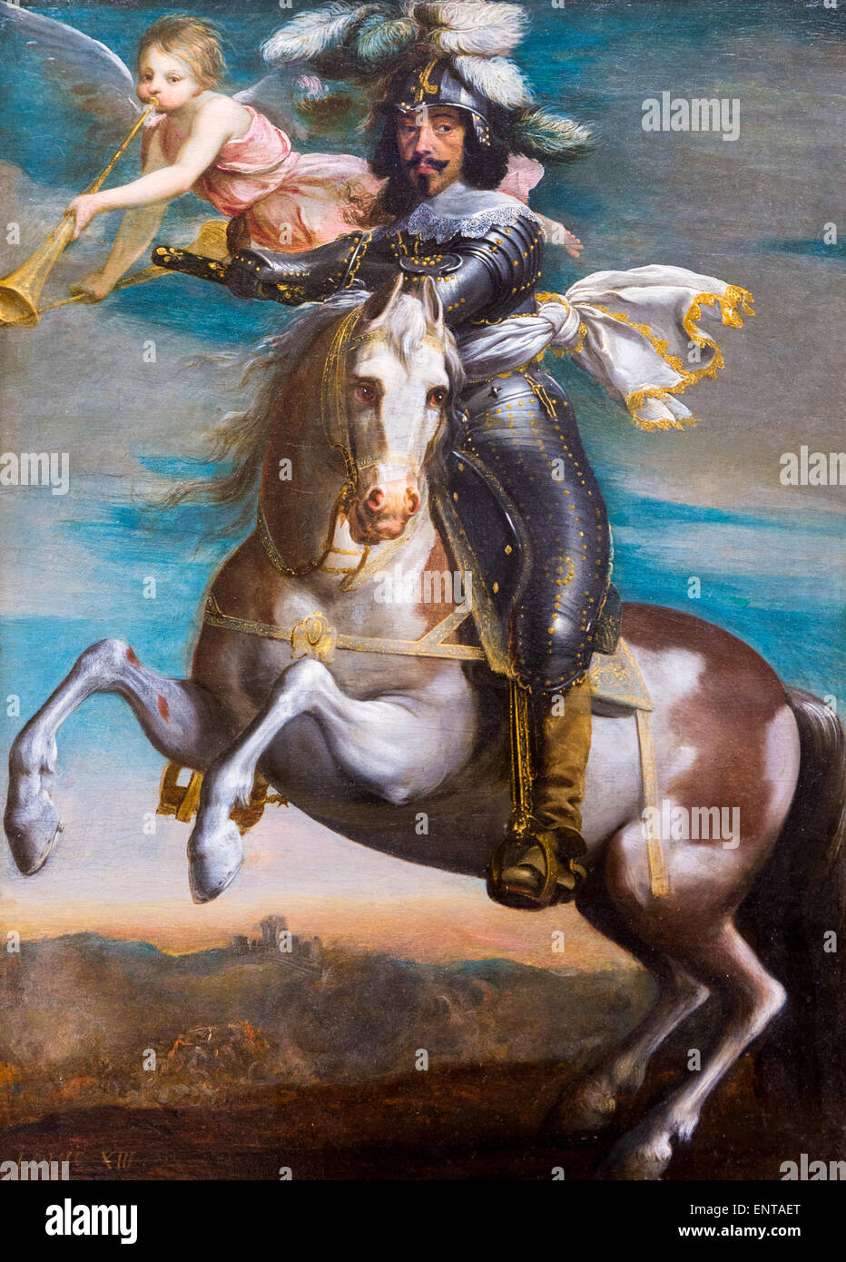 ActiveMuseum 0006087.jpg / Ritratto equestre di Louis XIII 04/12/2013 - / xvii secolo Collezione / Museo attivo Foto Stock