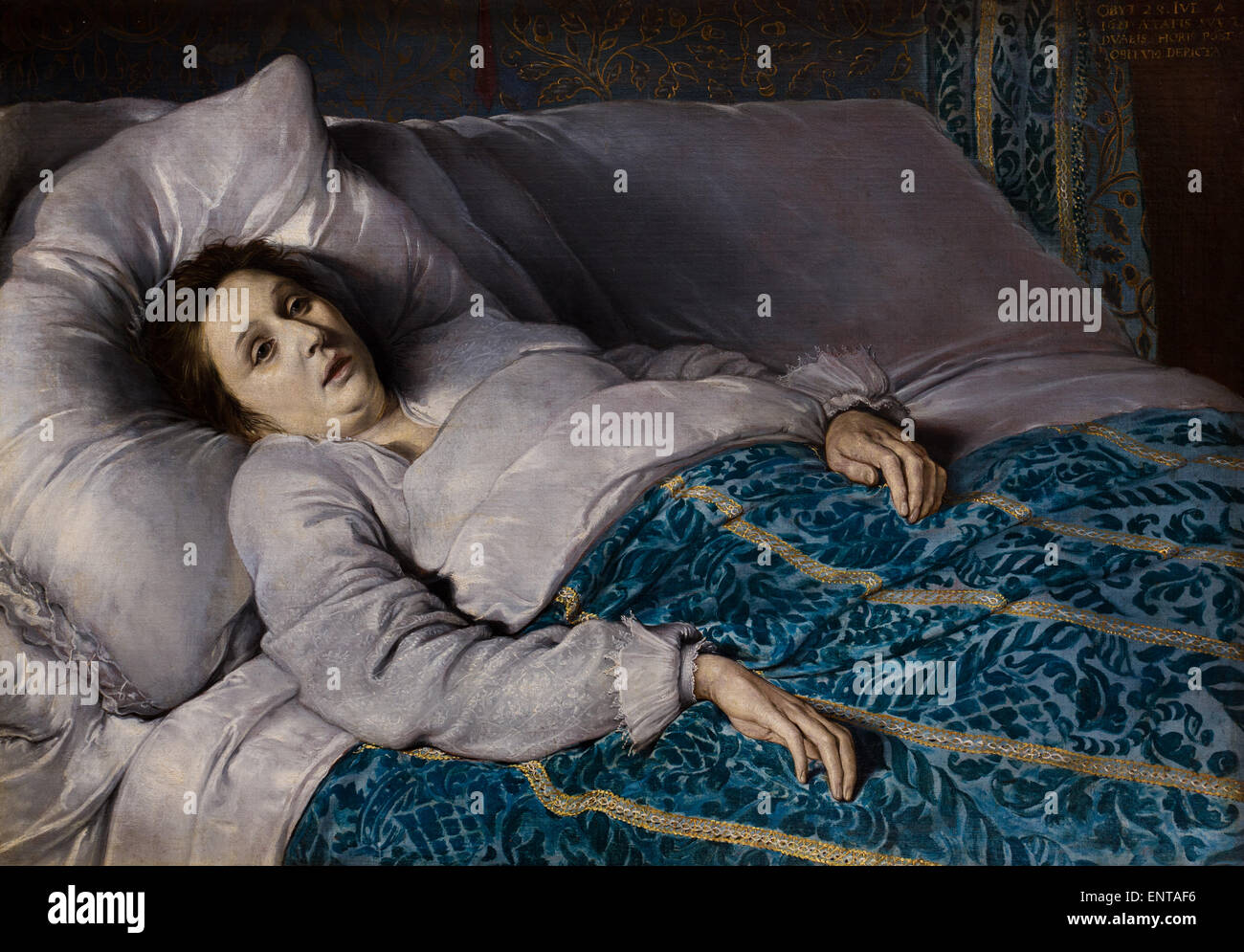 ActiveMuseum 0006097.jpg / Giovane donna sul suo capezzale 04/12/2013 - / xvii secolo Collezione / Museo attivo Foto Stock