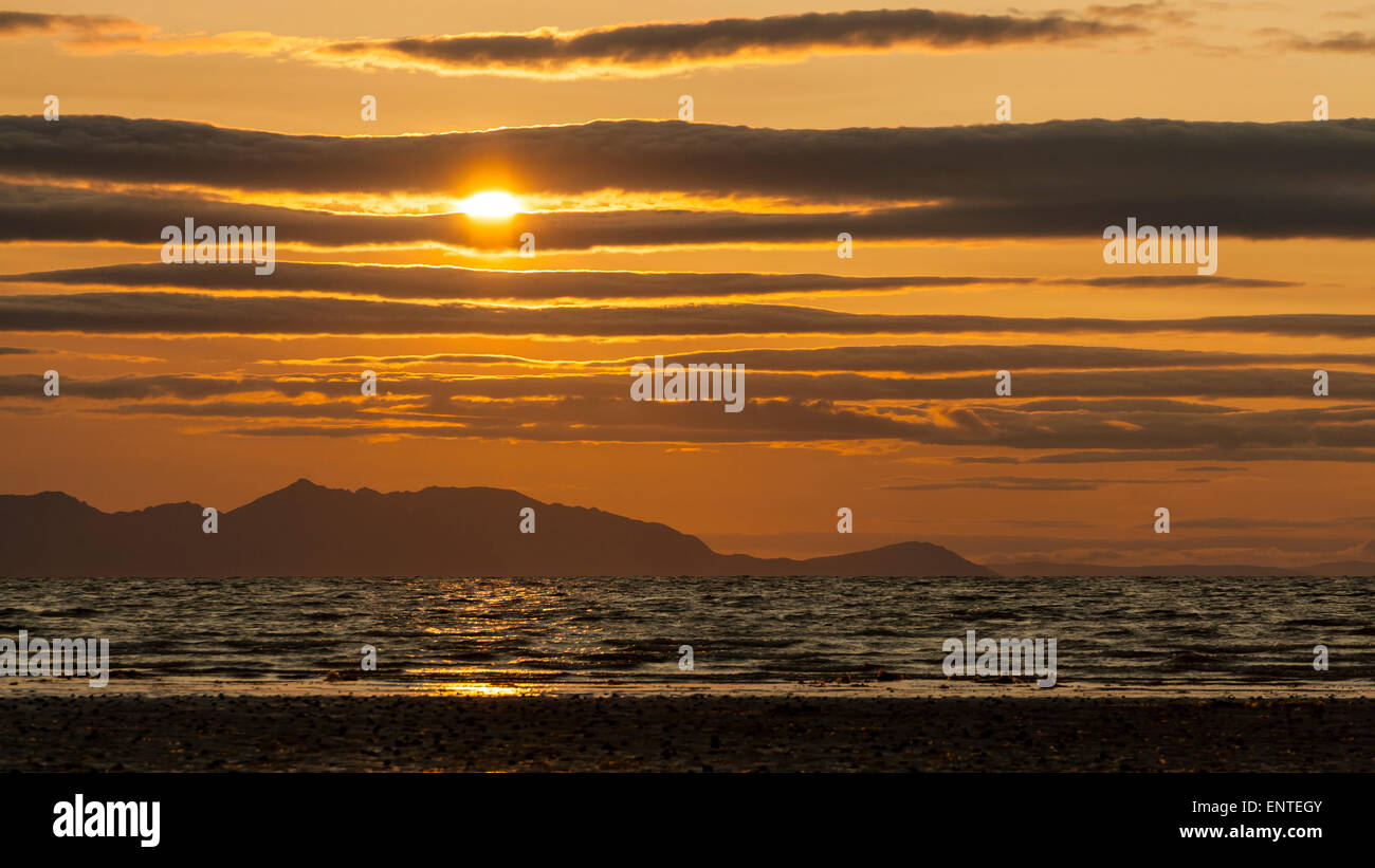 Costa della Scozia - Isola di Arran, Ayrshire, in Scozia, Regno Unito Foto Stock
