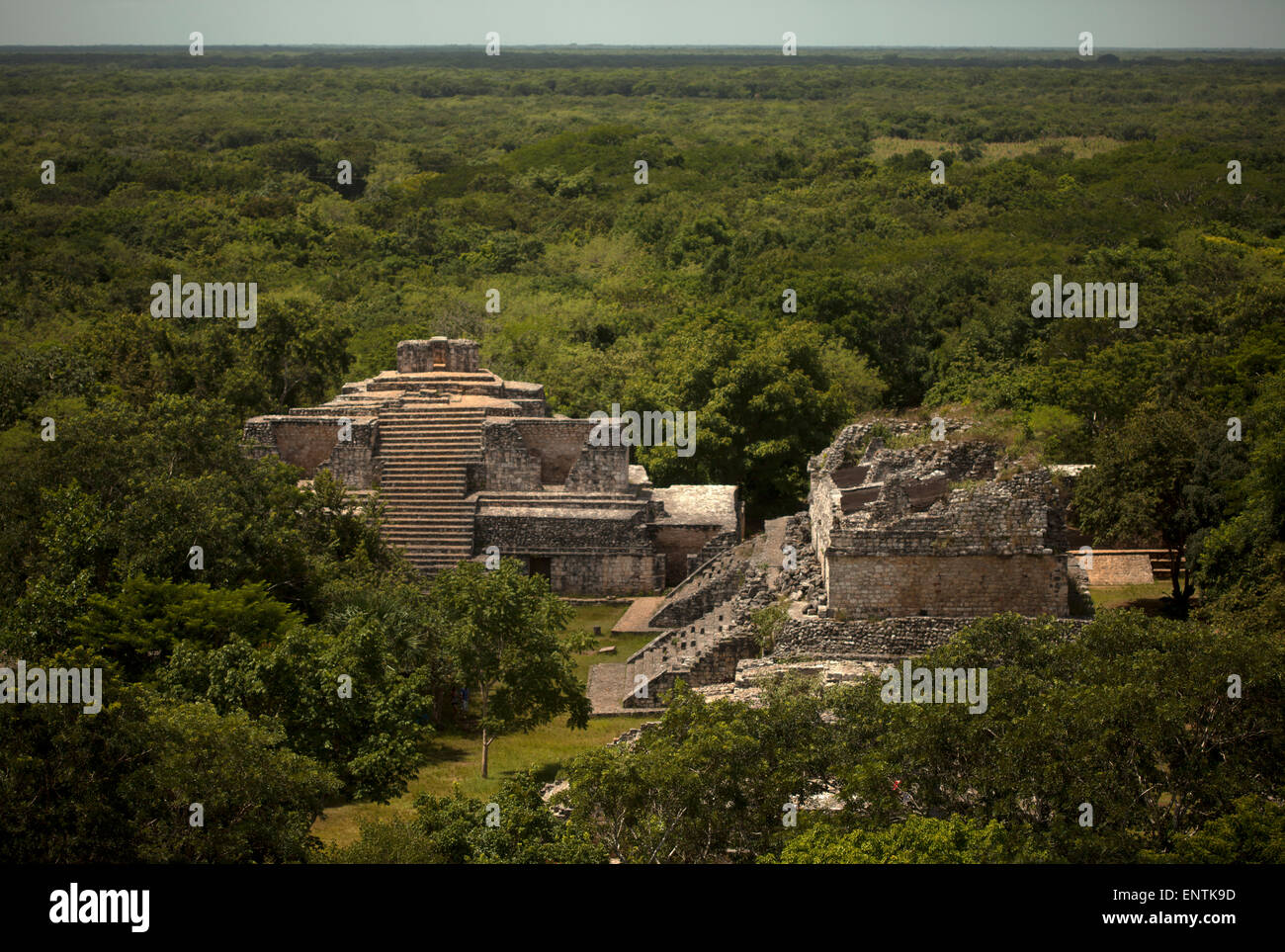 La città maya di Ek Balam, la penisola dello Yucatan, Messico Foto Stock