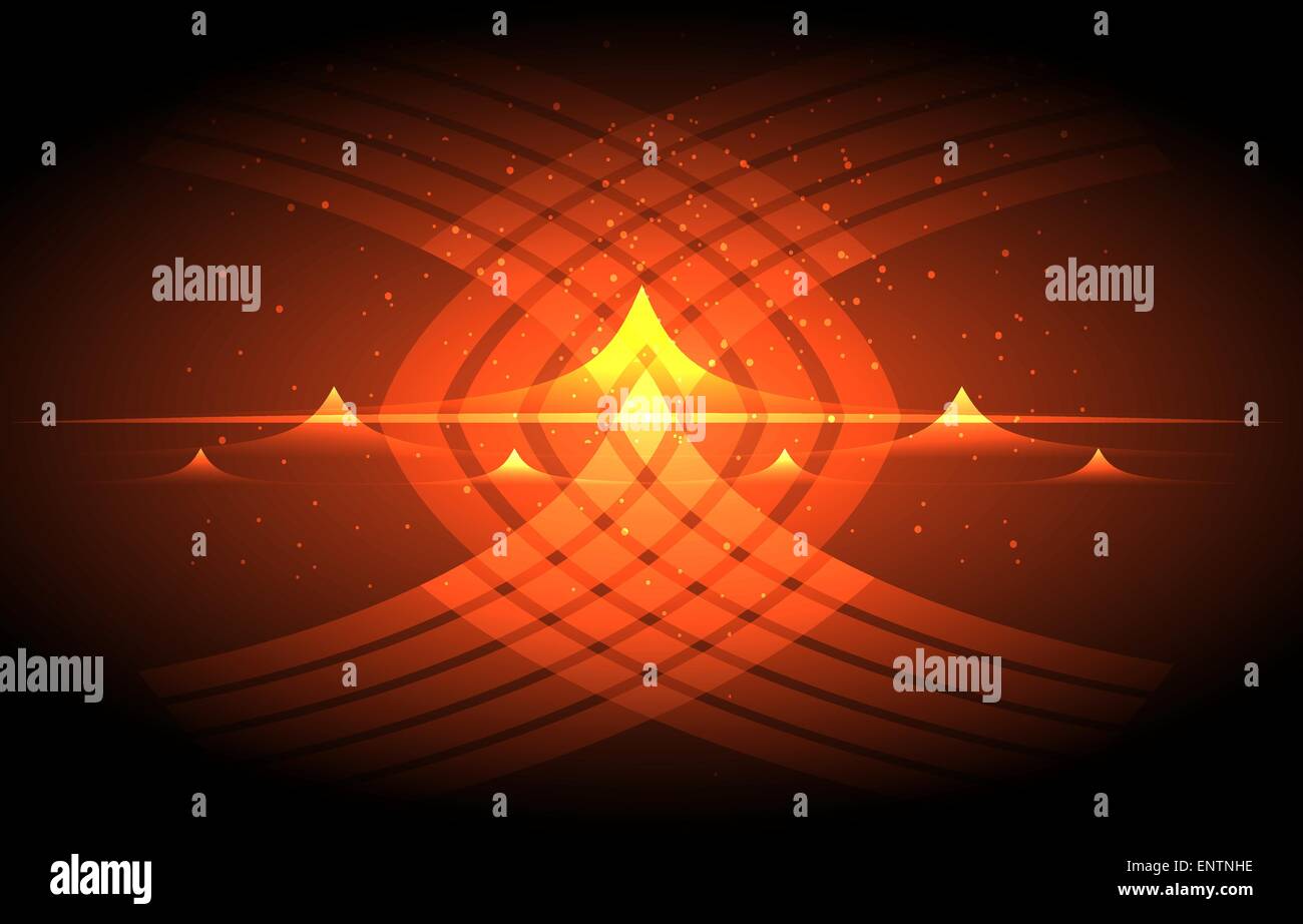Geometrico astratto sfondo futuristico per il design. Illustrazione Vettoriale