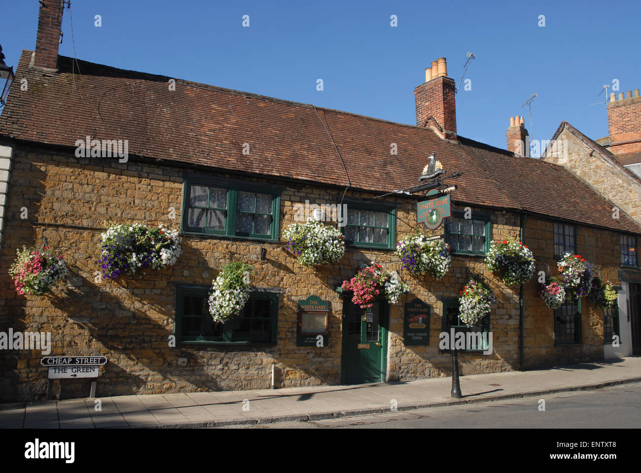 Il White Hart pub, economici Street, Sherborne, Dorset Foto Stock