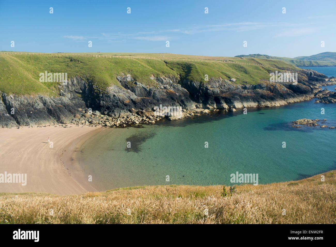 Porth Iago spiaggia e baia sulla costa nord della penisola di Llŷn Gwynedd North Wales UK Foto Stock