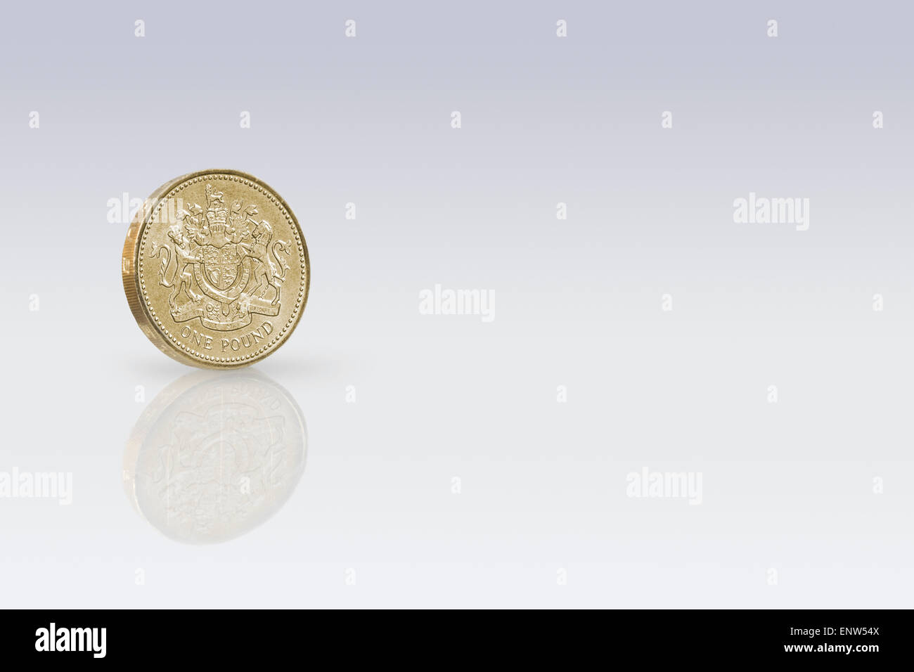British una sterlina moneta Foto Stock