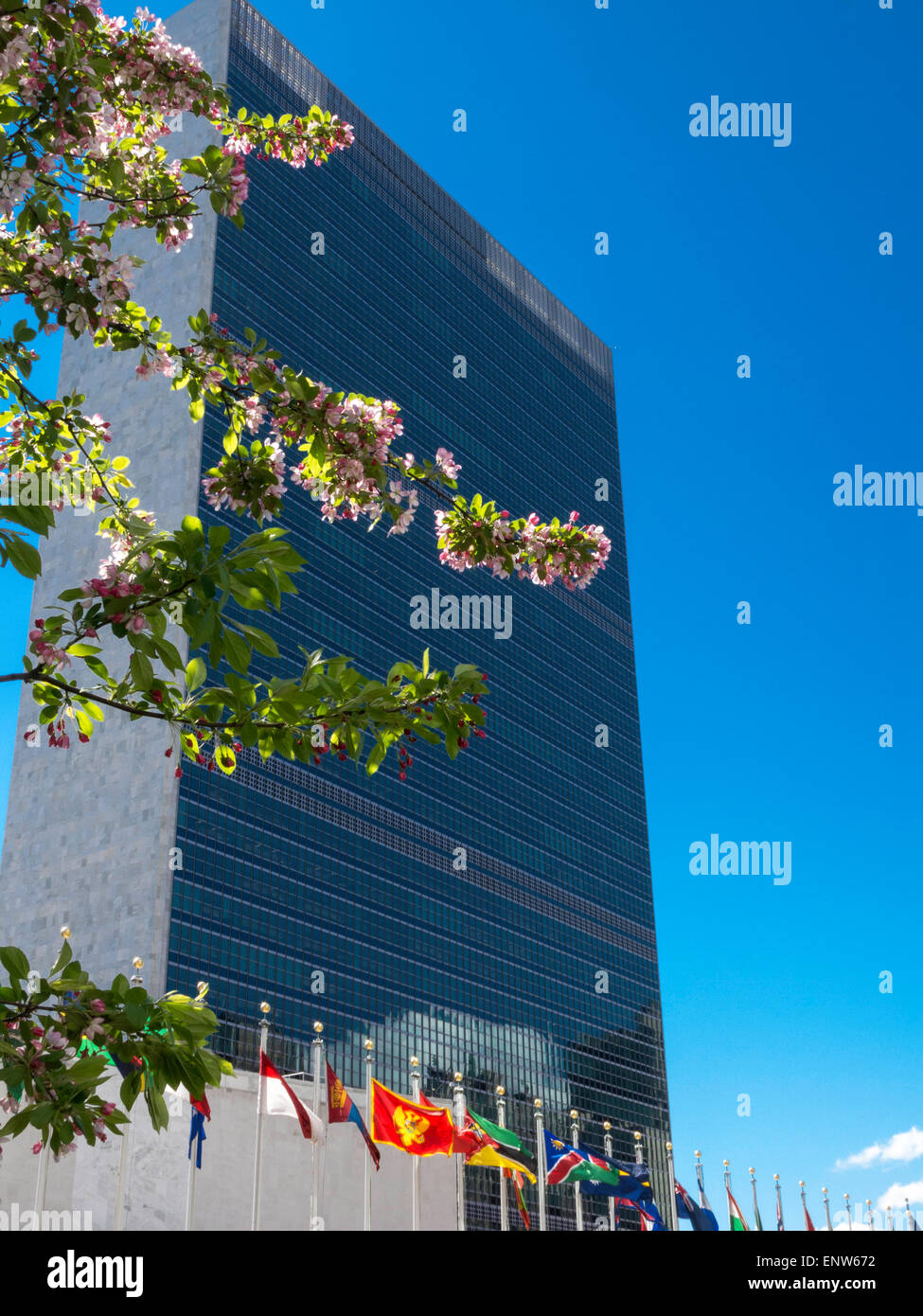 Sede centrale delle Nazioni Unite Building di New York City Foto Stock