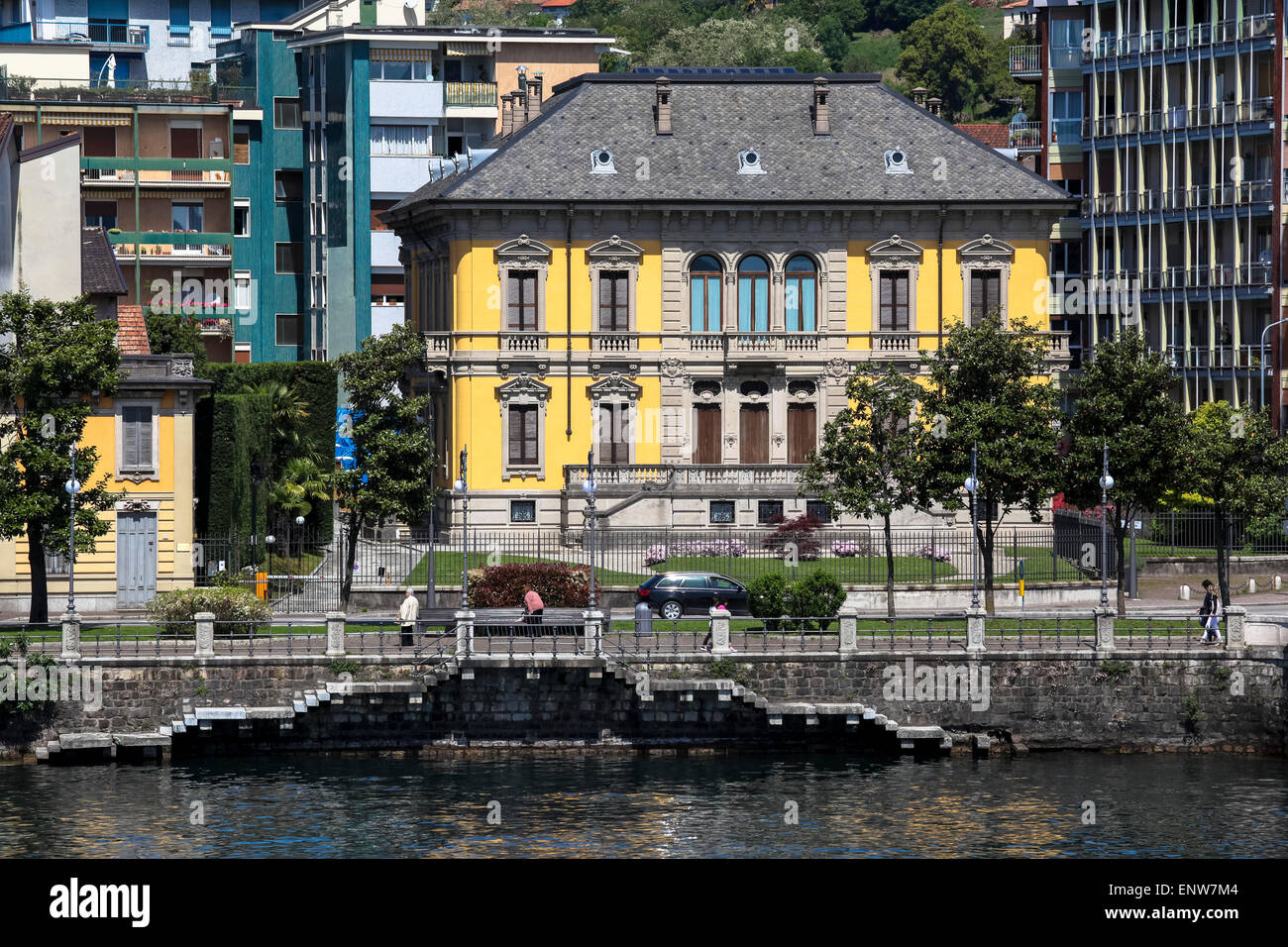 Villa Caramora a Verbania Intra Foto Stock